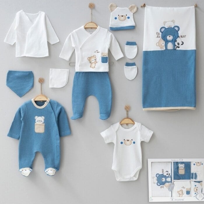 2025/12/1000548858.jpg Waffle Ayıcık Hastane Çıkış Seti - Görsel 1