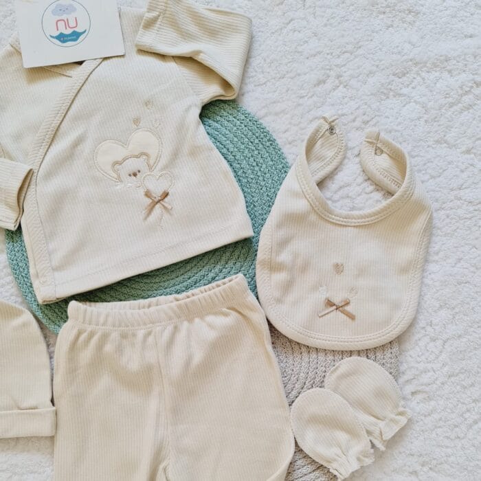 Kalpli Ayıcık Hastane Çıkış Seti - Görsel 3