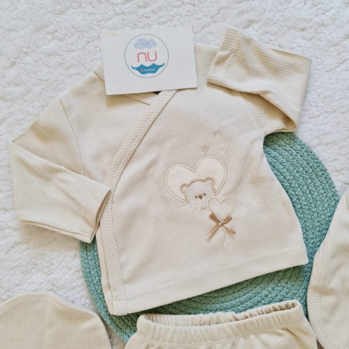 Kalpli Ayıcık Hastane Çıkış Seti - Görsel 2