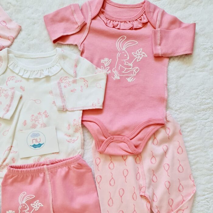 Balonlu Tavşan Bebek Takımı - Görsel 2