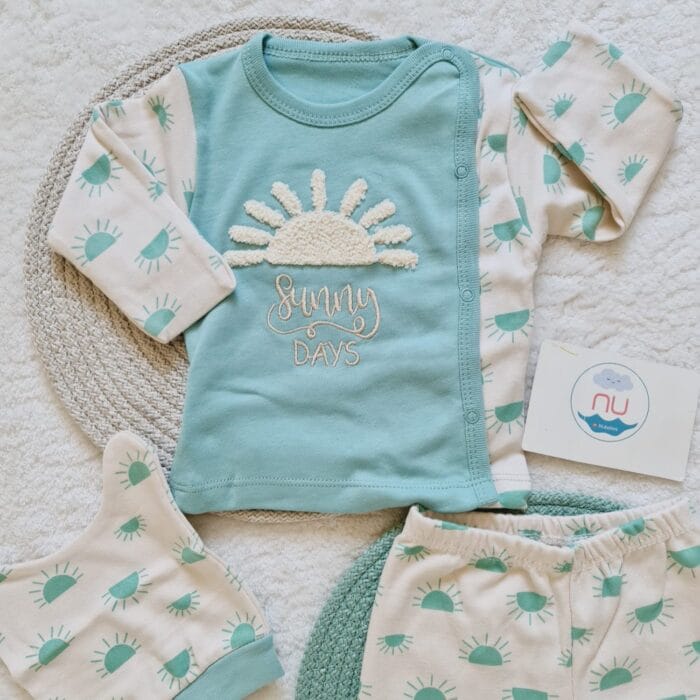 Sunny Days Bebek Takımı Mint - Görsel 2