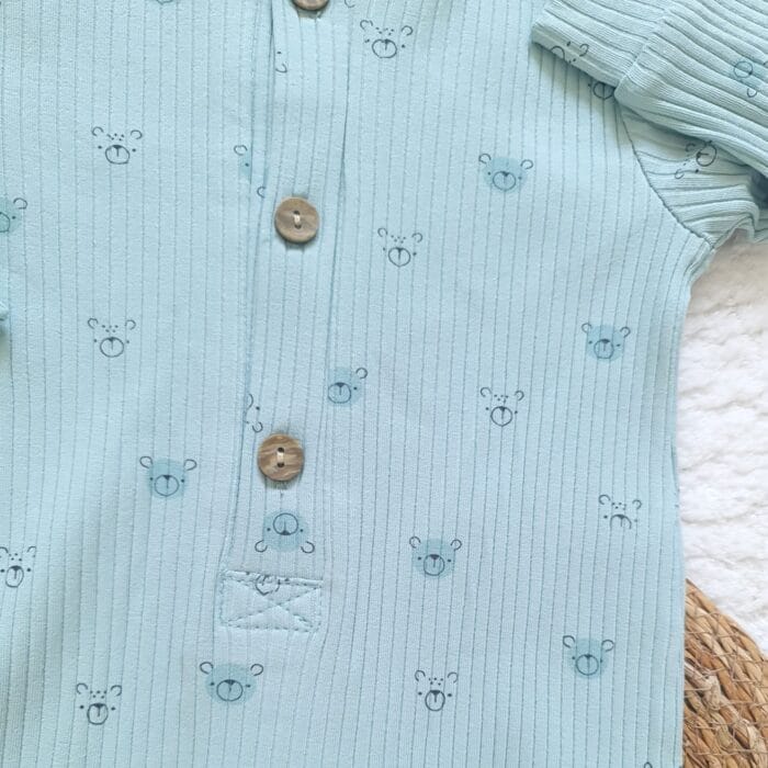 Yeşil Ayıcıklar Tulum ve Şapkası - Görsel 3