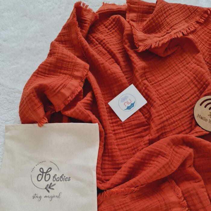 Kiremit 4 Katlı Muslin Battaniye - Görsel 2