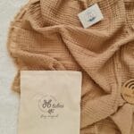 Kahve 4 Katlı Muslin Battaniye - Görsel 3