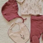 Mıld Çiçekli Mürdüm Hastane Çıkış Seti - Görsel 3