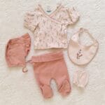 Mıld Çiçekli Somon Hastane Çıkış Seti