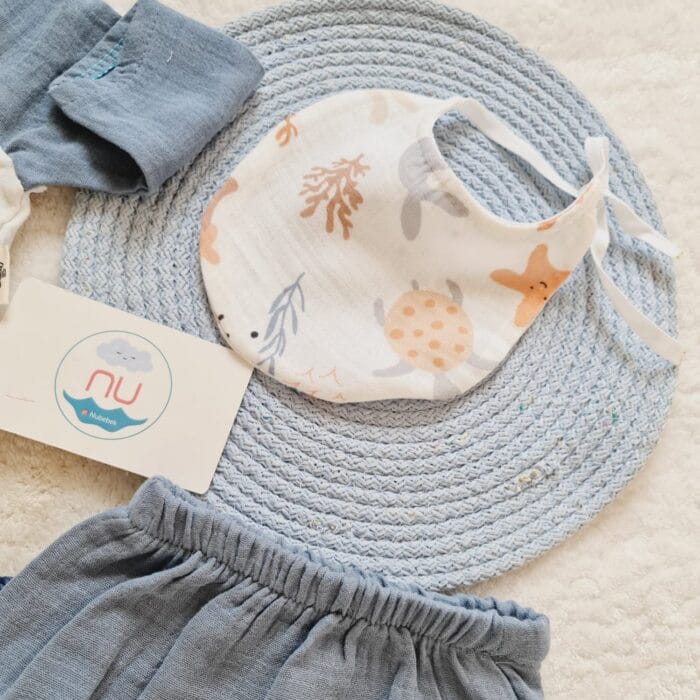 Sea Muslin Hastane Çıkış Seti - Görsel 4