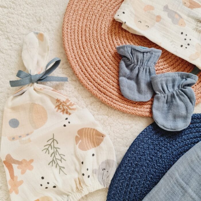 Sea Muslin Hastane Çıkış Seti - Görsel 3