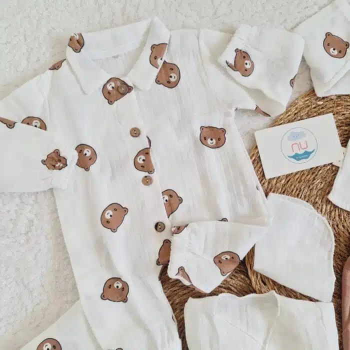 Bears and Bears Muslin Hastane Çıkış Seti - Görsel 3