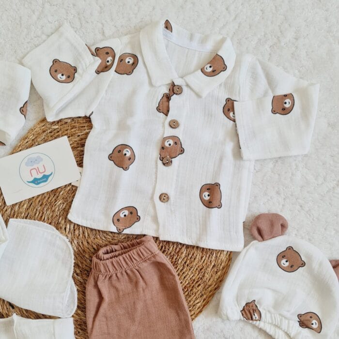 Bears and Bears Muslin Hastane Çıkış Seti - Görsel 4