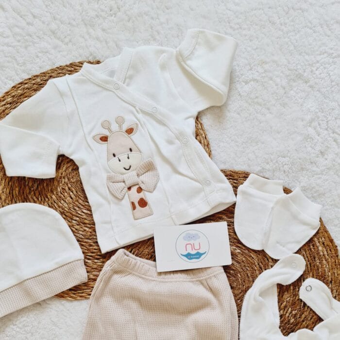 Papyonlu Zürafa Hastane Çıkış Seti - Görsel 2