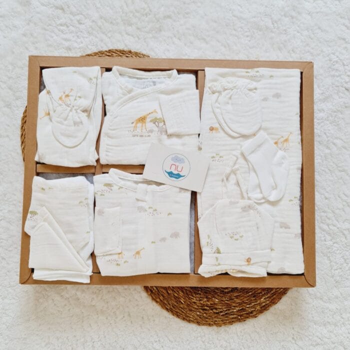 Lovely Safari Müslin Hastane Çıkış Seti - Görsel 1