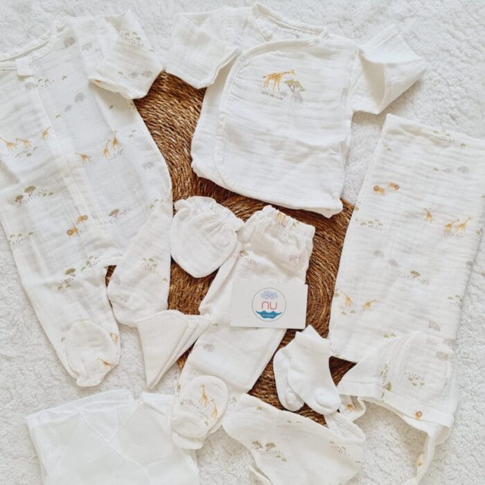 Lovely Safari Müslin Hastane Çıkış Seti - Görsel 2