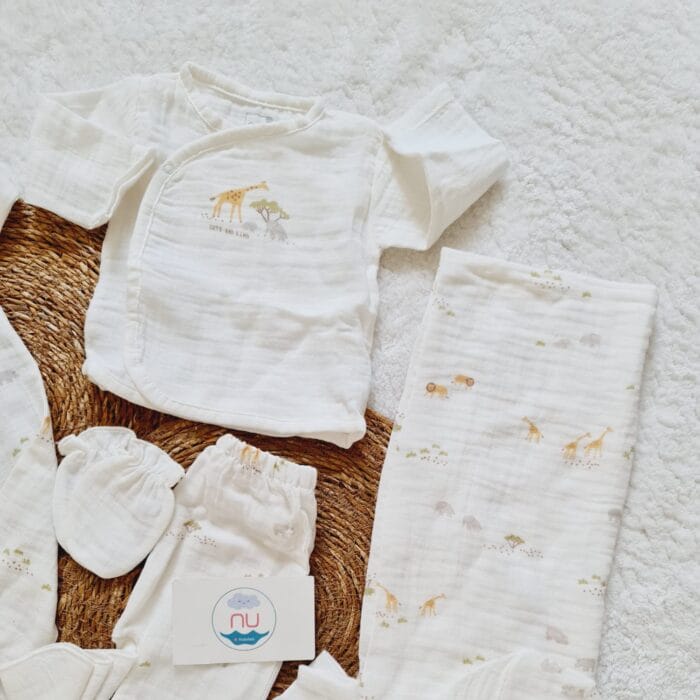 Lovely Safari Müslin Hastane Çıkış Seti - Görsel 6