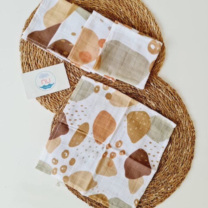 Rock 5 li Muslin Ağız Mendili - Görsel 1