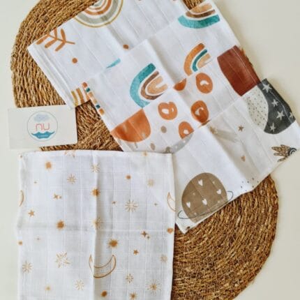 Moon 5 li Muslin Ağız Mendili