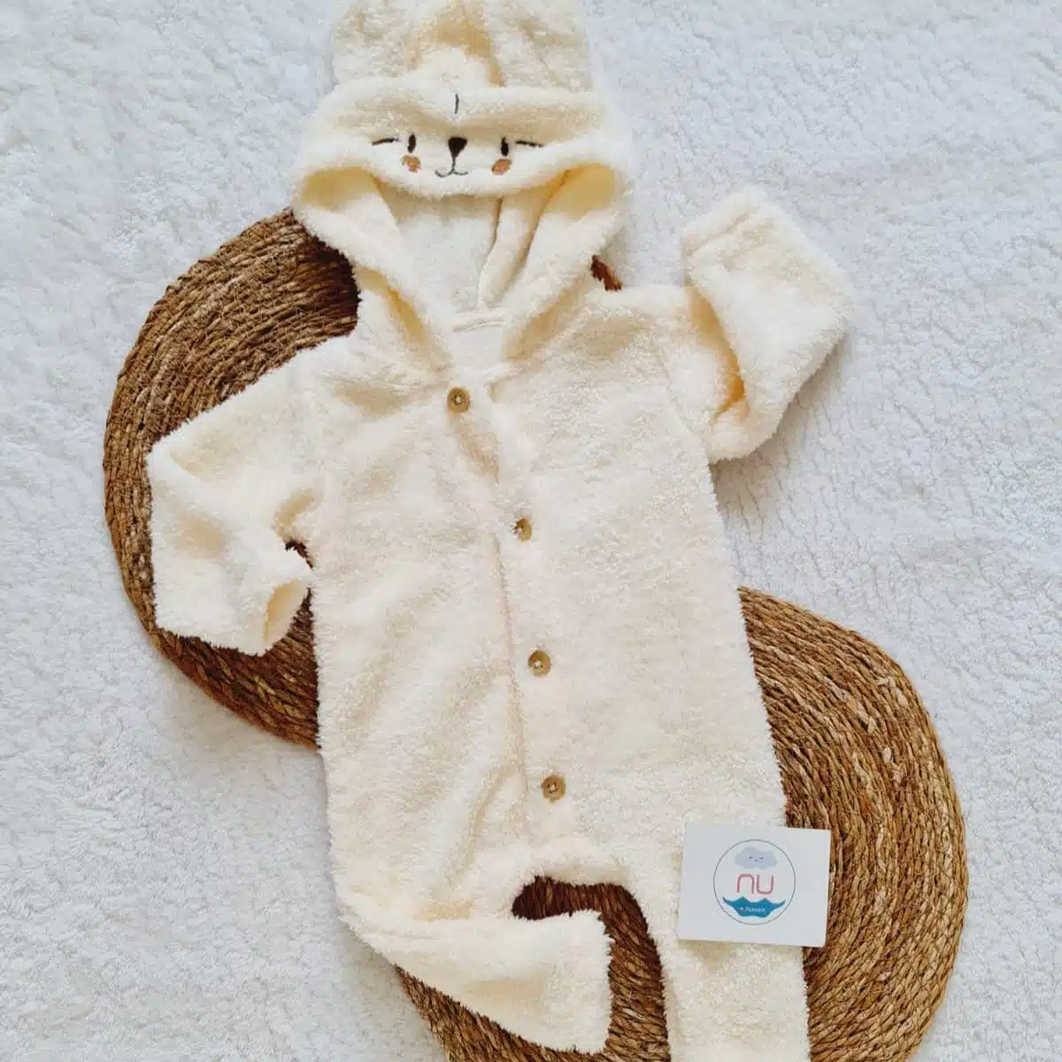 Pufy Ekru Welsoft Tulum - Görsel 1