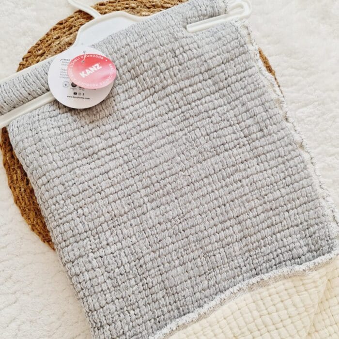 5 Kat Dolgulu Muslin Battaniye (Gri) - Görsel 3