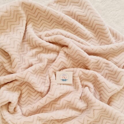 Latte Zig Zag Peluş Battaniye