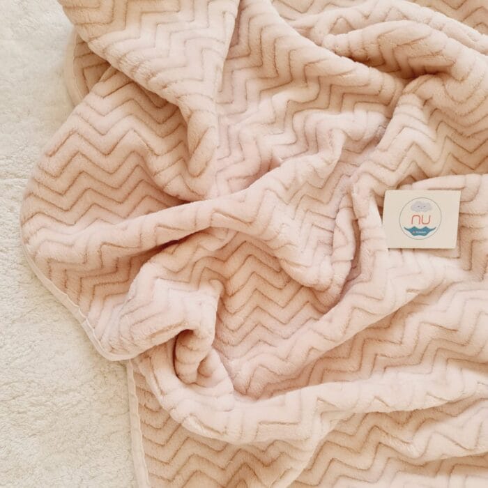 Latte Zig Zag Peluş Battaniye - Görsel 2
