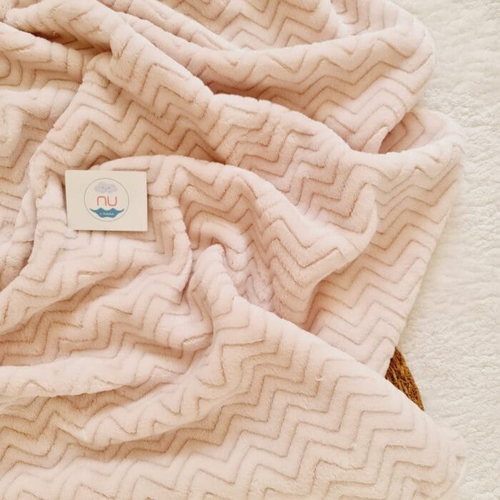 Latte Zig Zag Peluş Battaniye - Görsel 3