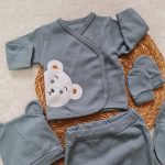 Baby Bear (Gri)Hastane Çıkış Seti - Görsel 2