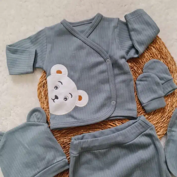Baby Bear (Gri)Hastane Çıkış Seti - Görsel 2