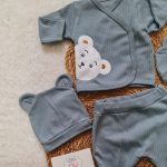 Baby Bear (Gri)Hastane Çıkış Seti - Görsel 4