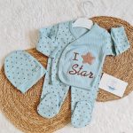 Love Star Yeşil Bebek Takımı