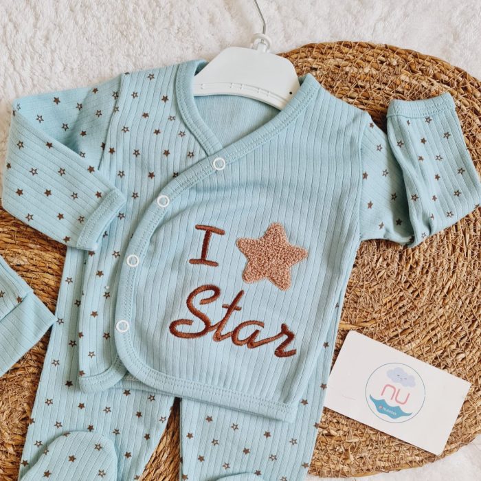 Love Star Yeşil Bebek Takımı - Görsel 3