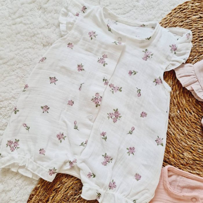 Garden Flowers Muslin Tulum Seti - Görsel 2