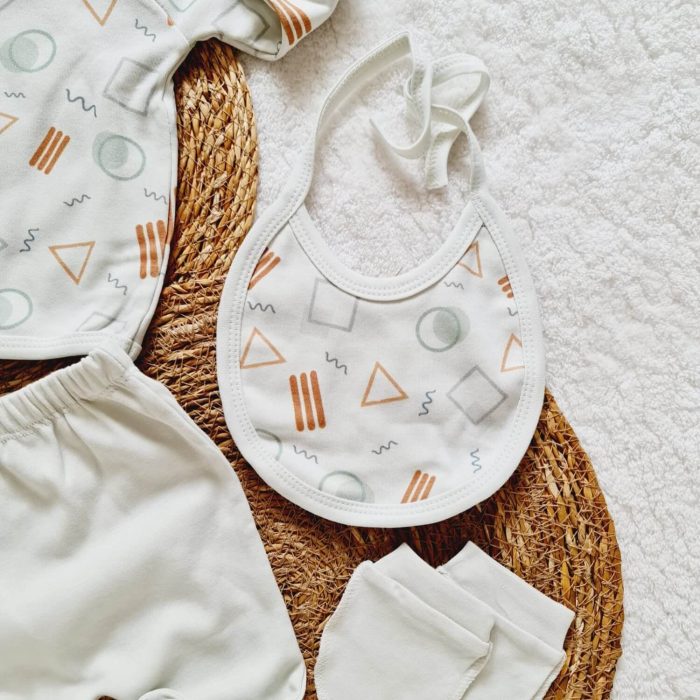 Mint Geometrik Hastane Çıkış Seti - Görsel 4