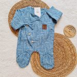 Lines Blue Bebek Tulumu