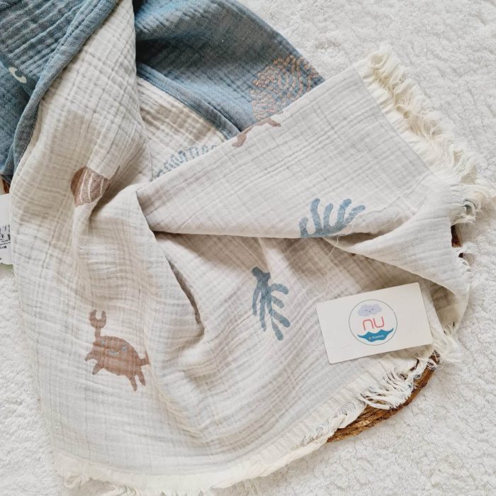 Sea Friends Müslin Battaniye - Görsel 2