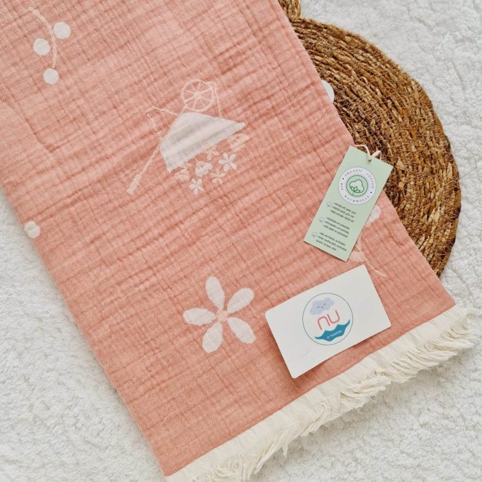 Sweet Garden Müslin Battaniye - Görsel 3