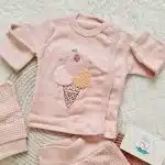 Cream Sweetness Kız Bebek Takımı - Görsel 2