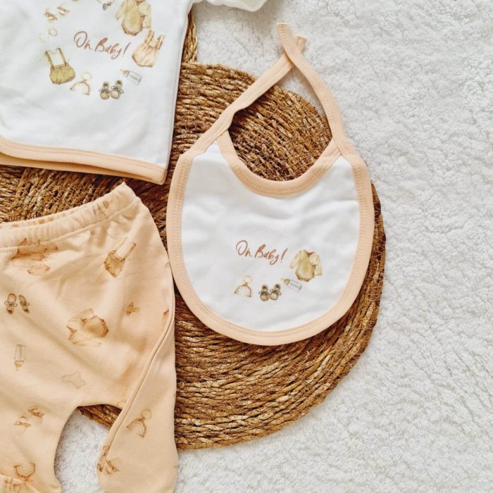 Baby Vintage Kız Hastane Çıkış Seti - Görsel 4