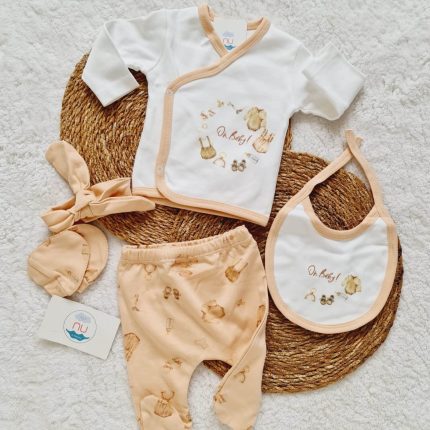 Baby Vintage Kız Hastane Çıkış Seti