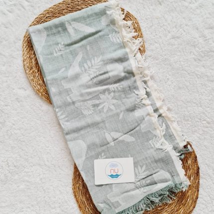 Dino Green 2 Katlı Muslin Battaniye