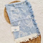 Dino Blue 2 Katlı Muslin Battaniye