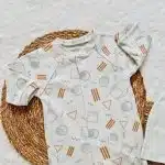 Pamuklu Geometrik Tulum Seti - Görsel 2