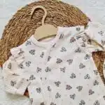 Leoparlı Kalp Bebek Tulumu - Görsel 2