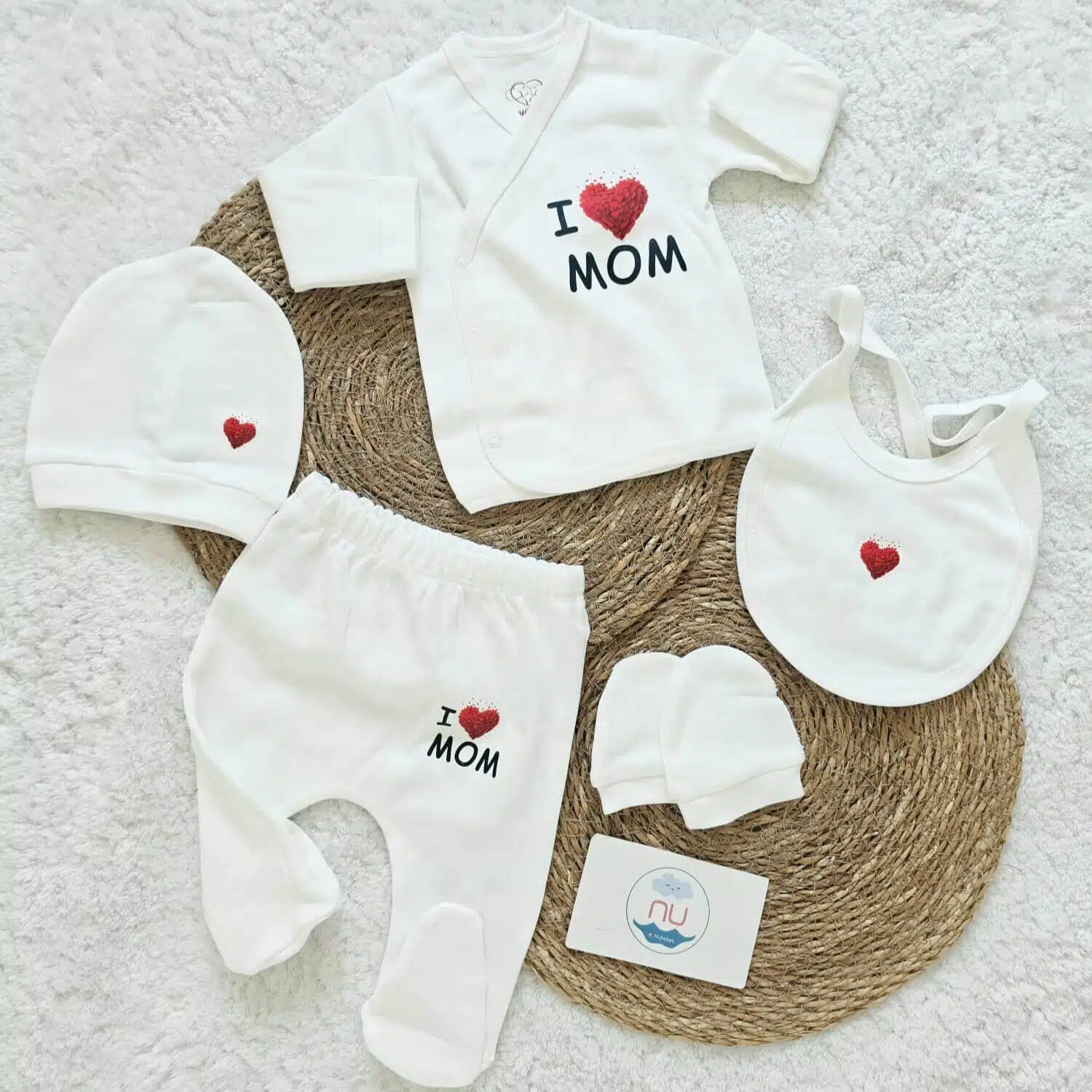 2026/08/1000698820.jpg I Love Mom Hastane Çıkış Seti - Görsel 1