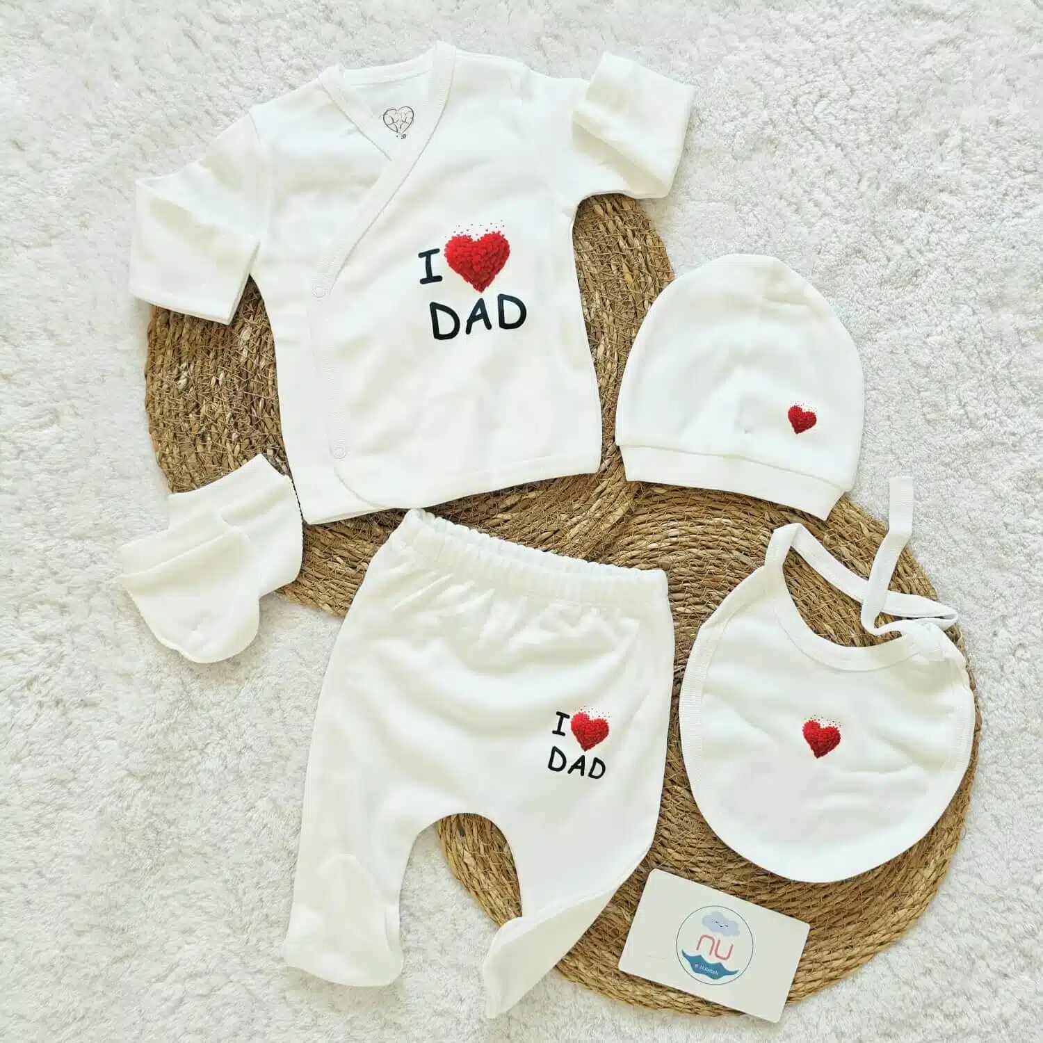 2026/08/1000698829.jpg I Love Dad Hastane Çıkış Seti - Görsel 1